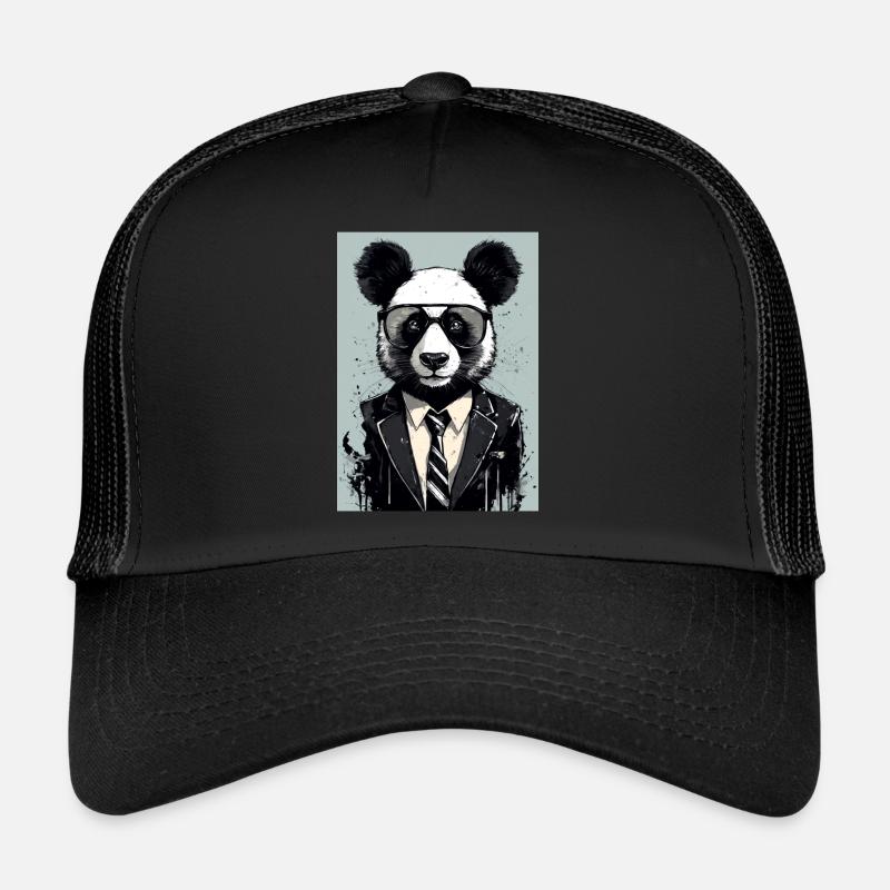 Panda costume smoking panda géant Casquette trucker 