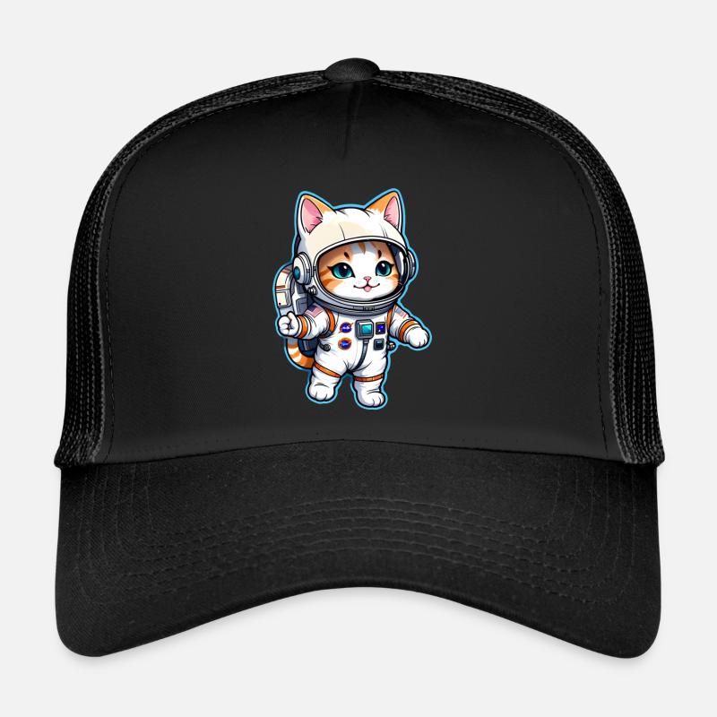Astronaut Katze - Weltraum Trucker Cap