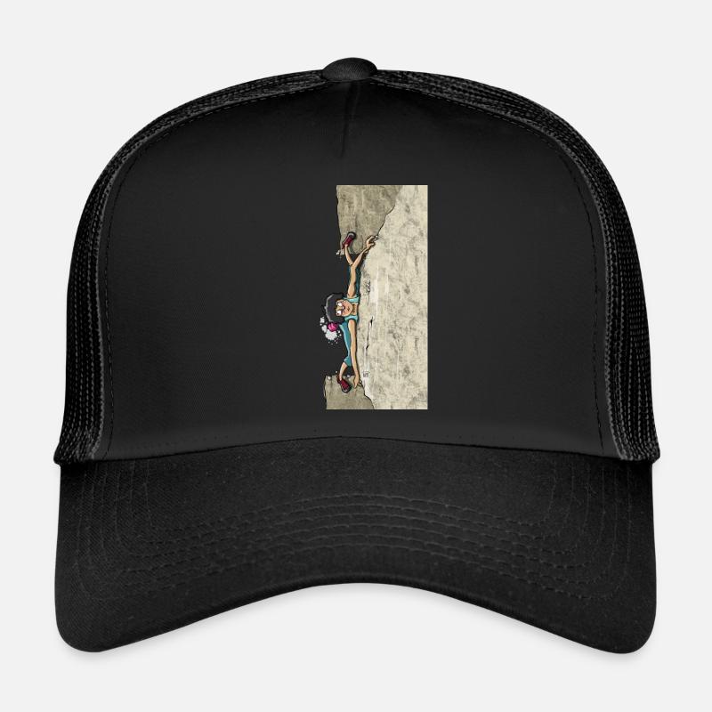 Verschneidungsklettern - Trucker Cap - Schwarz/Schwarz