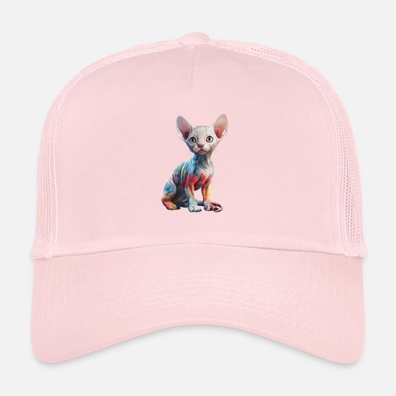 Fleurs de chat Sphynx Casquette trucker 