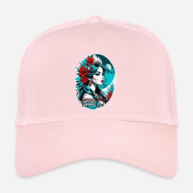 princesse indienne - aztek Casquette trucker 