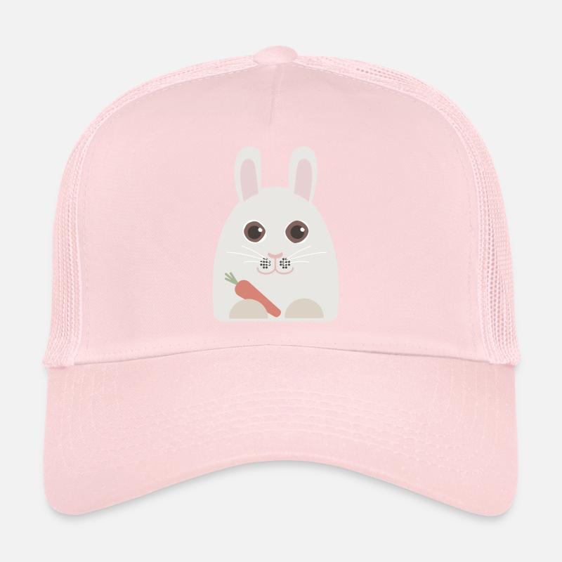 Rabbit with carrot Trucker Cap