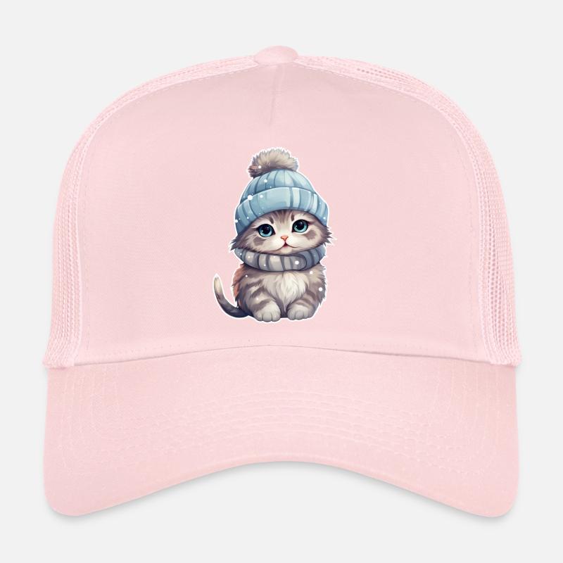 Chat d’hiver Casquette trucker 