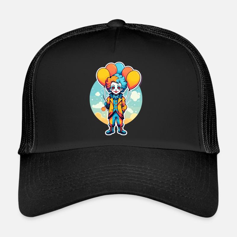 Dessin de clown Casquette trucker 