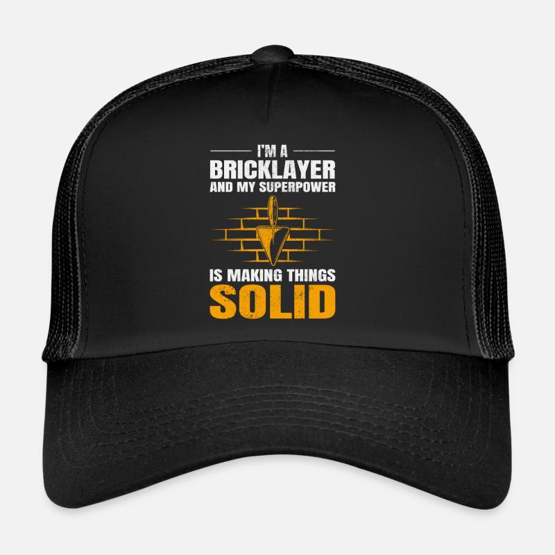 Maçon Maçon Brique Maçon Mur Constructeur Casquette trucker 