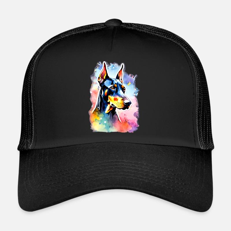 Doberman chien Doberman Casquette trucker 