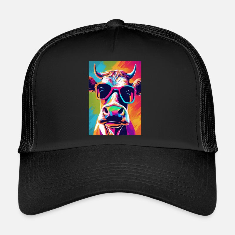 Vache à lunettes Casquette trucker 