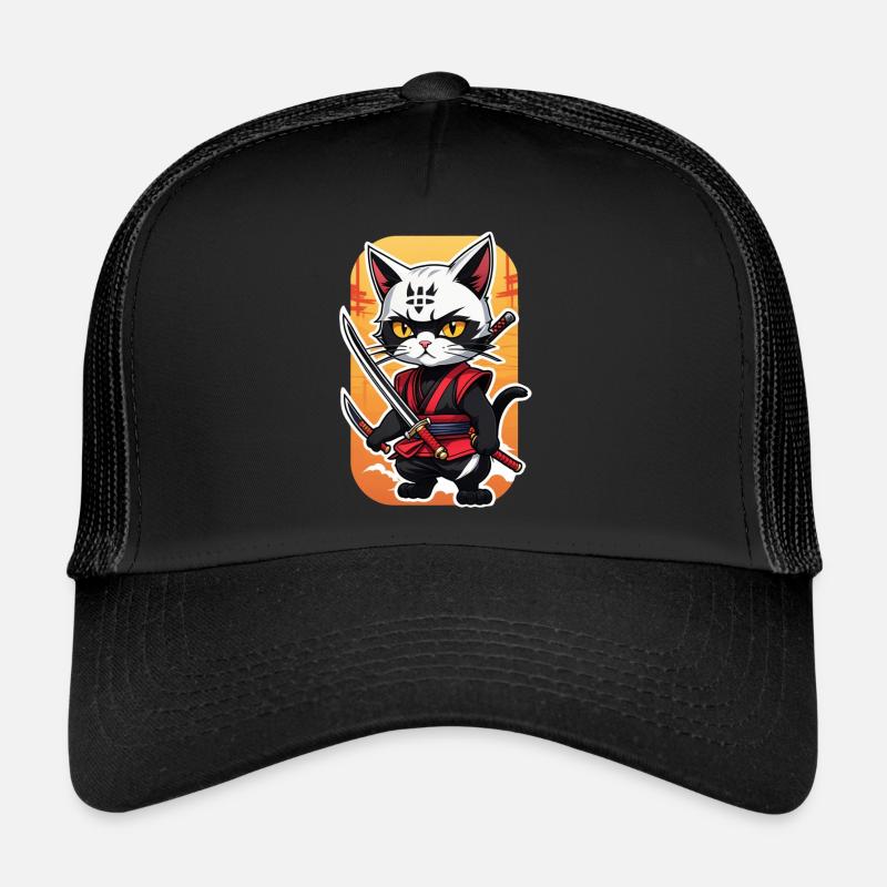 Ninja Katze - Samurai Kätzchen Trucker Cap