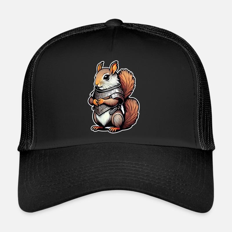 Illustration d’écureuil guerrier Casquette trucker 