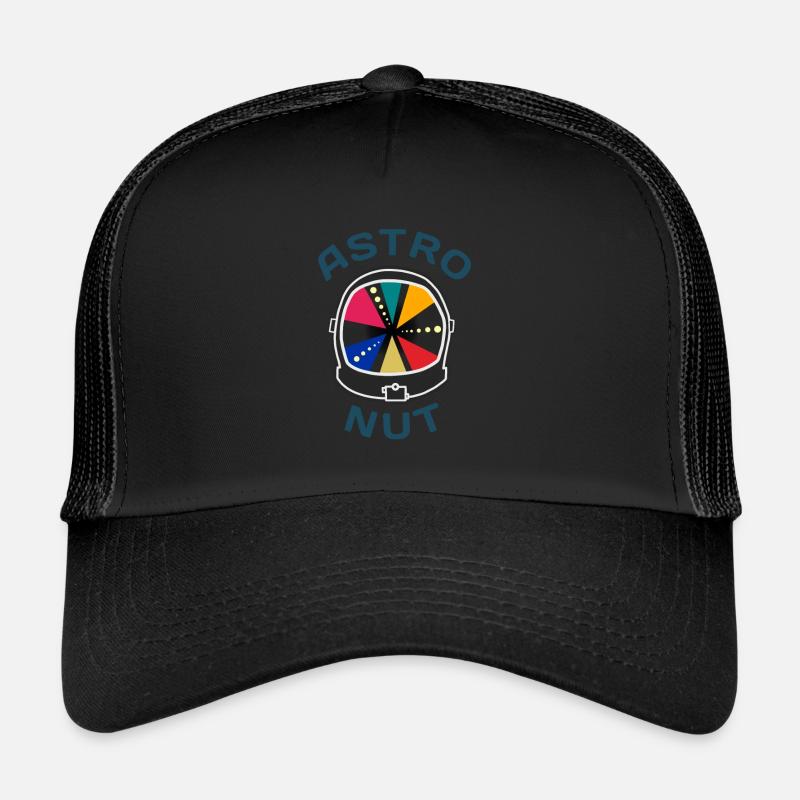 Astronaut Astro nut - Trucker Cap - Schwarz/Schwarz