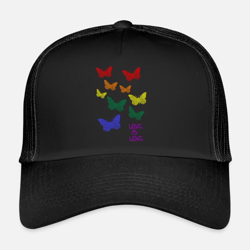 Regenbogen Rainbow LGBTQ CSD Trucker Cap