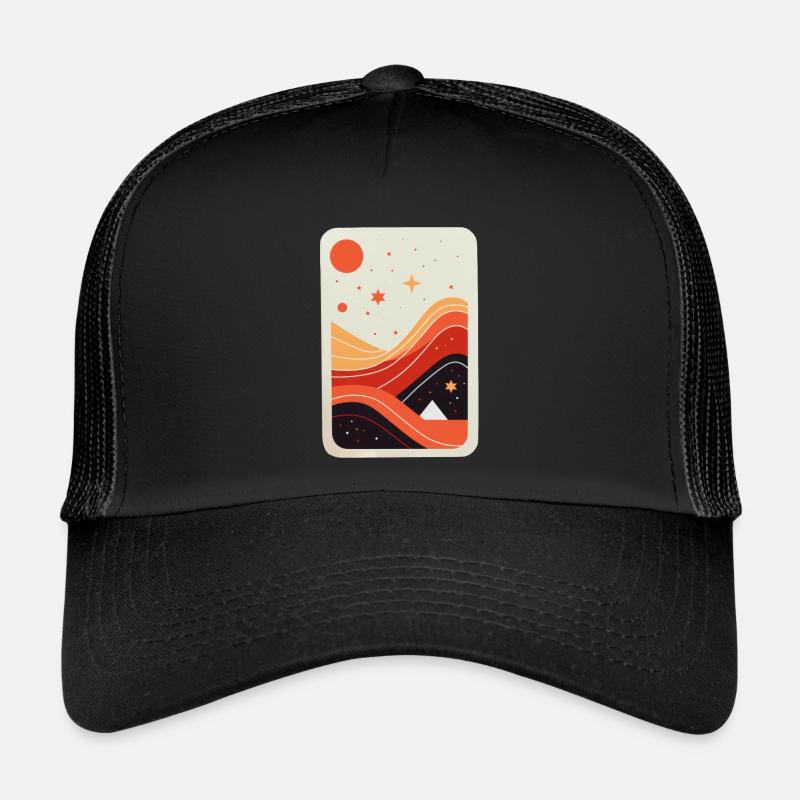 Minimalistisches abstraktes Design Trucker Cap