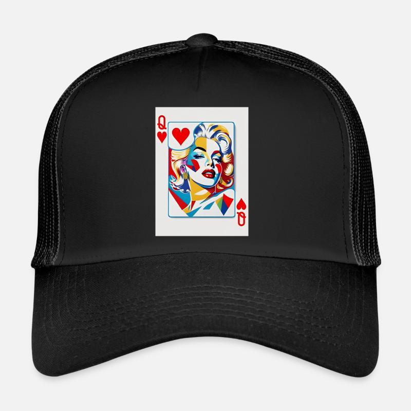 Marylin Monroe - Trucker Cap - Schwarz/Schwarz