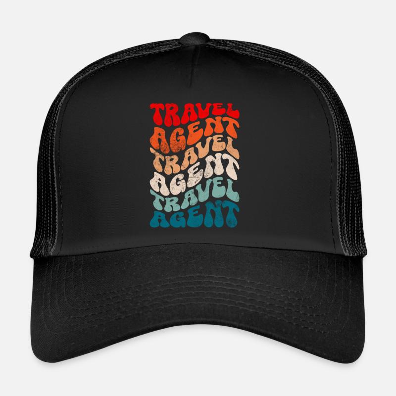 Retro Travel agent Trucker Cap
