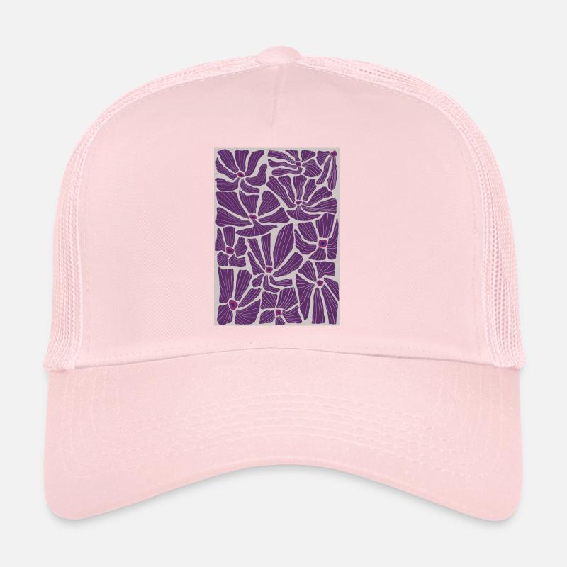 Motif de fleurs Casquette trucker 