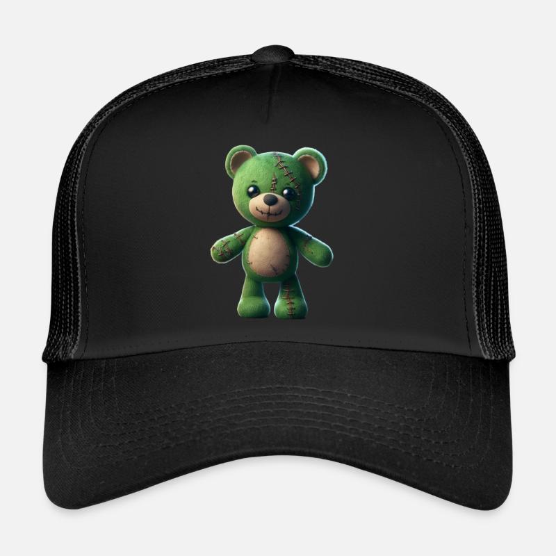Zombi Bear 2 - Trucker Cap - Schwarz/Schwarz