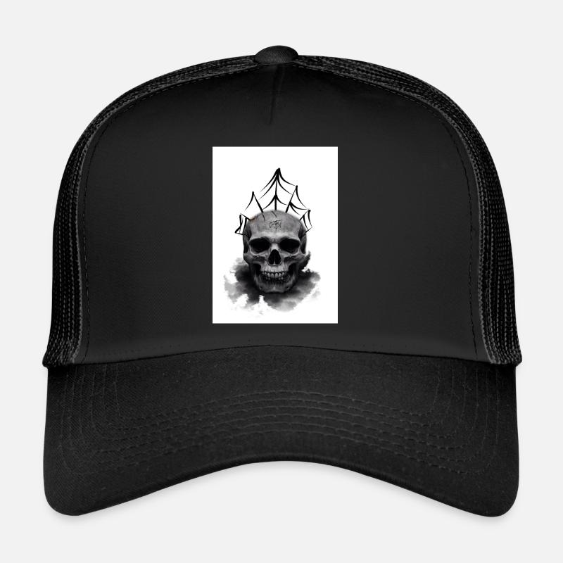 Crâne d’araignée morte Casquette trucker 