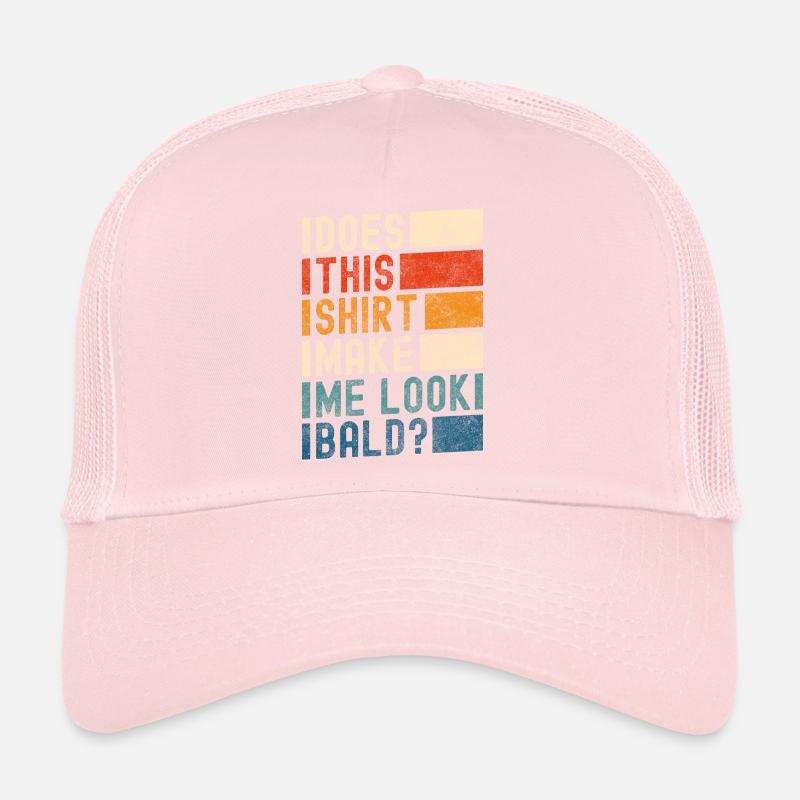 Hairstyle Old bald man Trucker Cap
