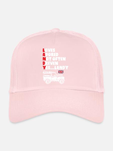 Son Landy - Casquette trucker  - rose pâle - Devant