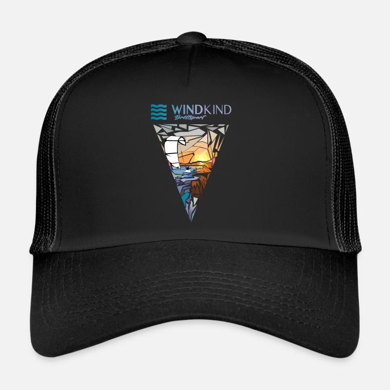Kitesurfers - Trucker Cap - black/black