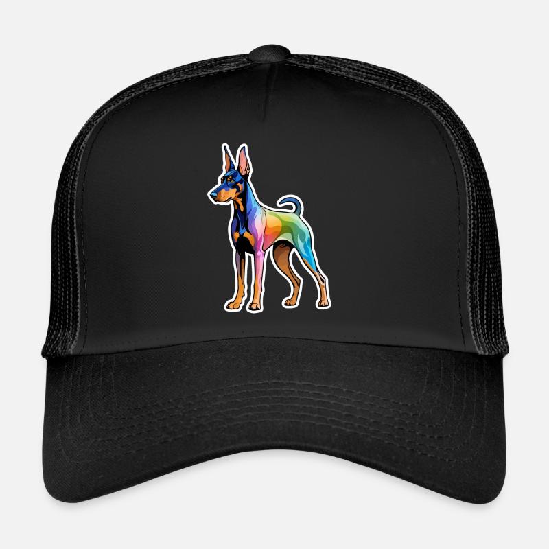 Dobermann Wasserfarben Trucker Cap