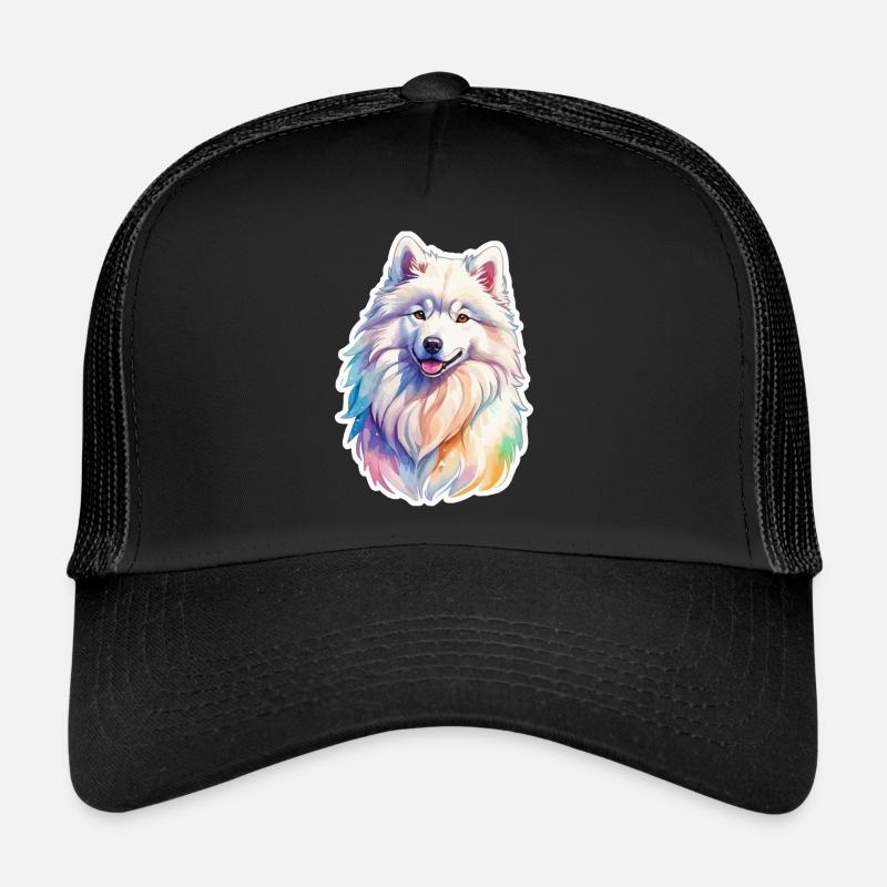 Aquarelles Samoyède Casquette trucker 