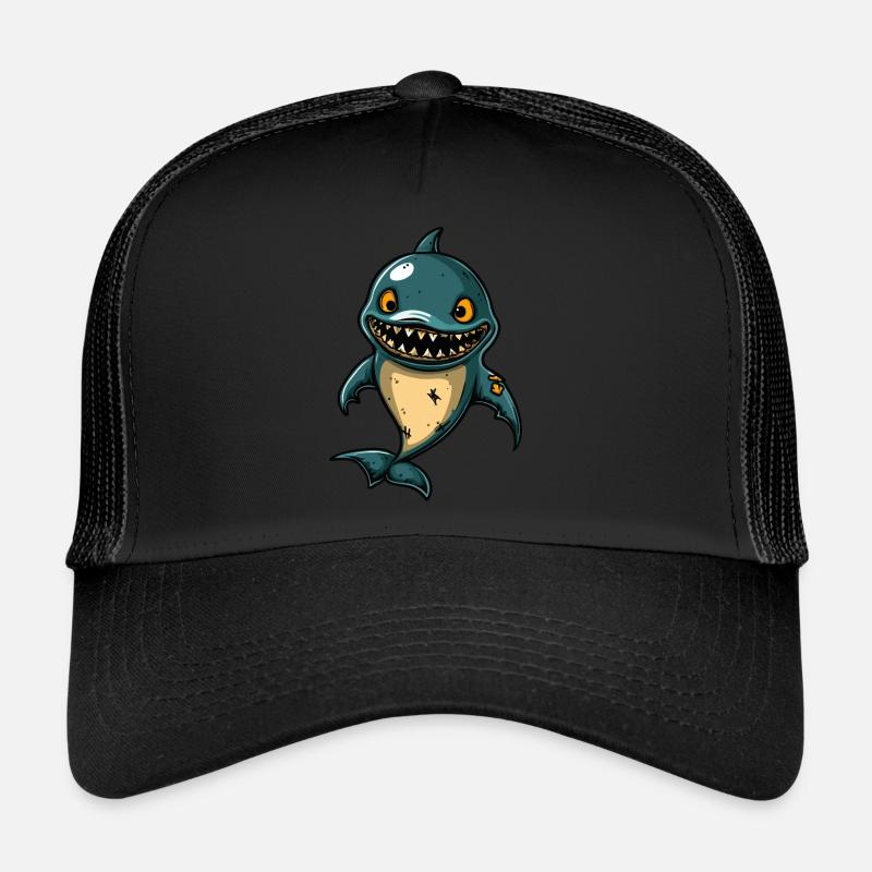 Dolphin Halloween Zombie Trucker Cap