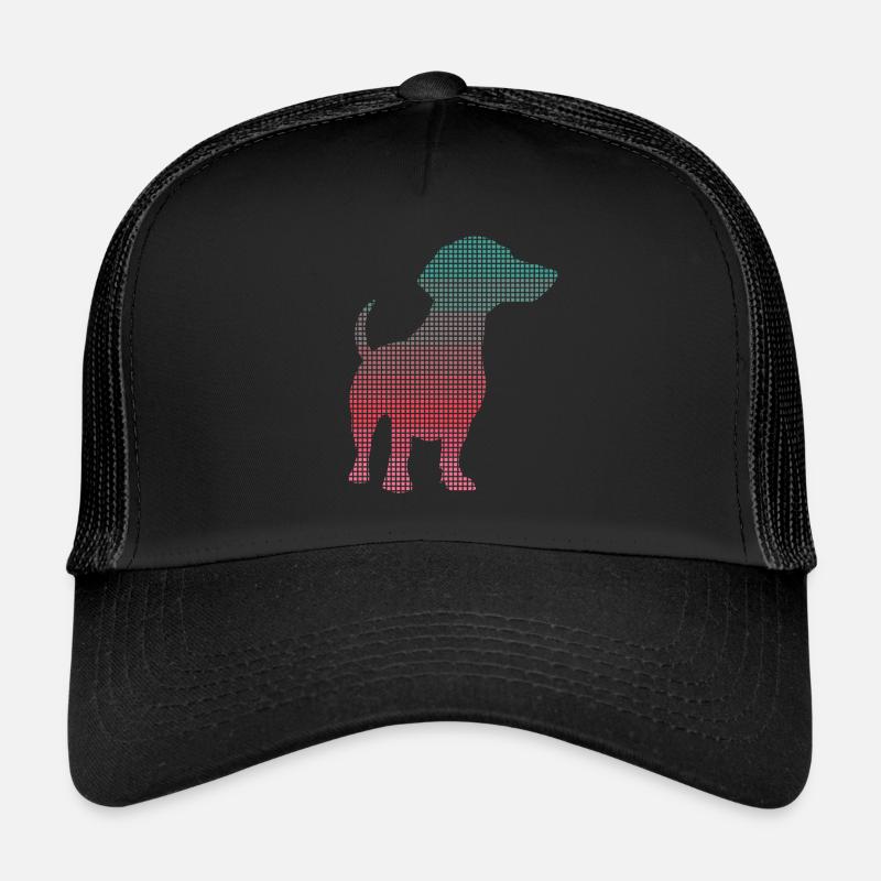 Teckel Maman Teckel pixelisé Femmes Teckel Casquette trucker 