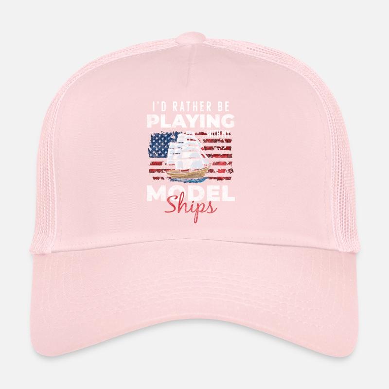 Ship Model Builder Shipping Trucker Cap