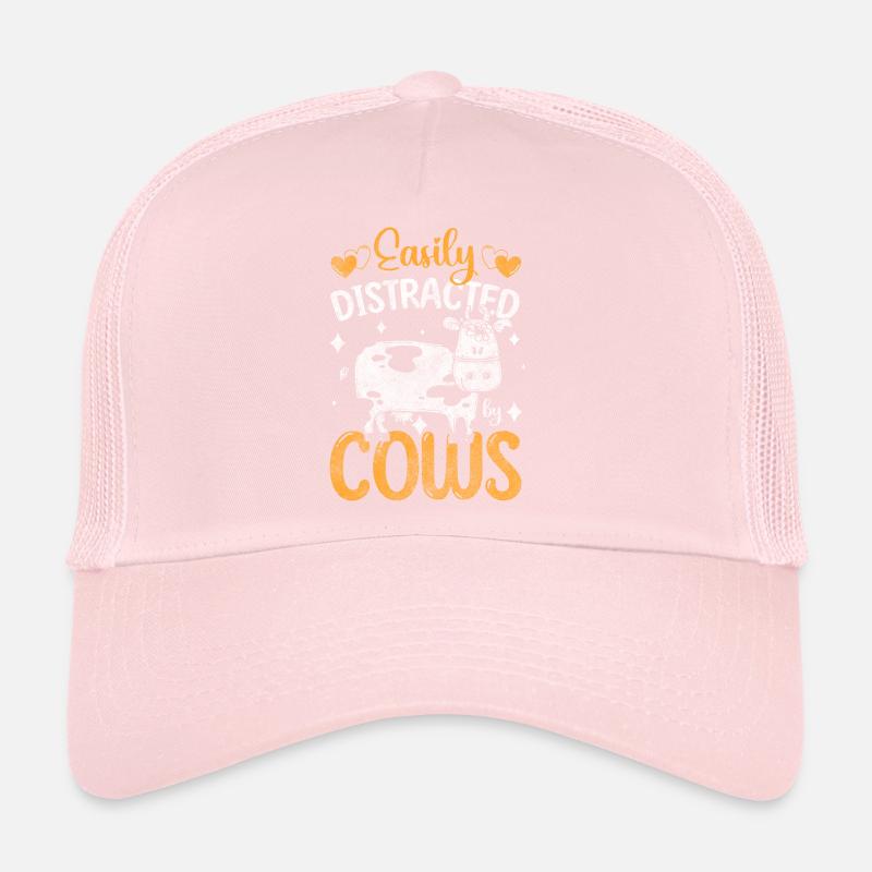 Cow barn dairy farmer Trucker Cap
