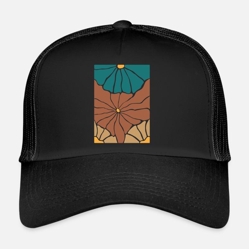 Boho Flora Flowers Trucker Cap