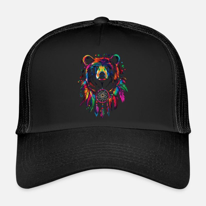Ours avec attrape-rêves Casquette trucker 