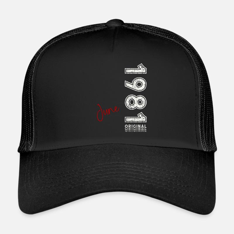 44e anniversaire Original June Né en 1981 Casquette trucker 