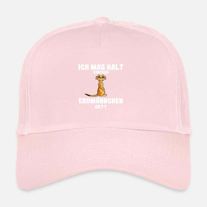 Ich mag halt einfach Erdmännchen Meerkat Geschenk Trucker Cap