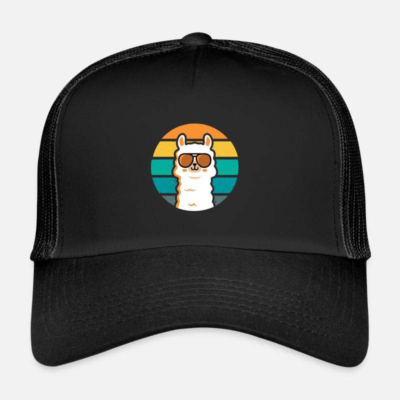 Lama Alpagas retro Vintage Casquette trucker 