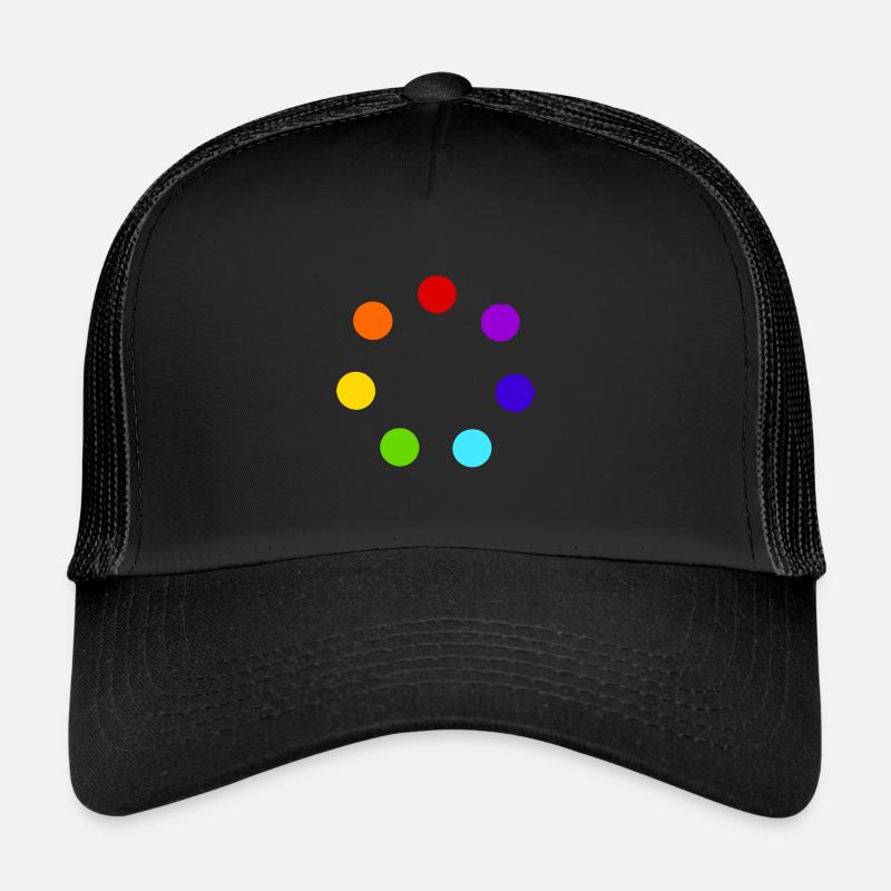 Cercle de sphères multicolores Casquette trucker 