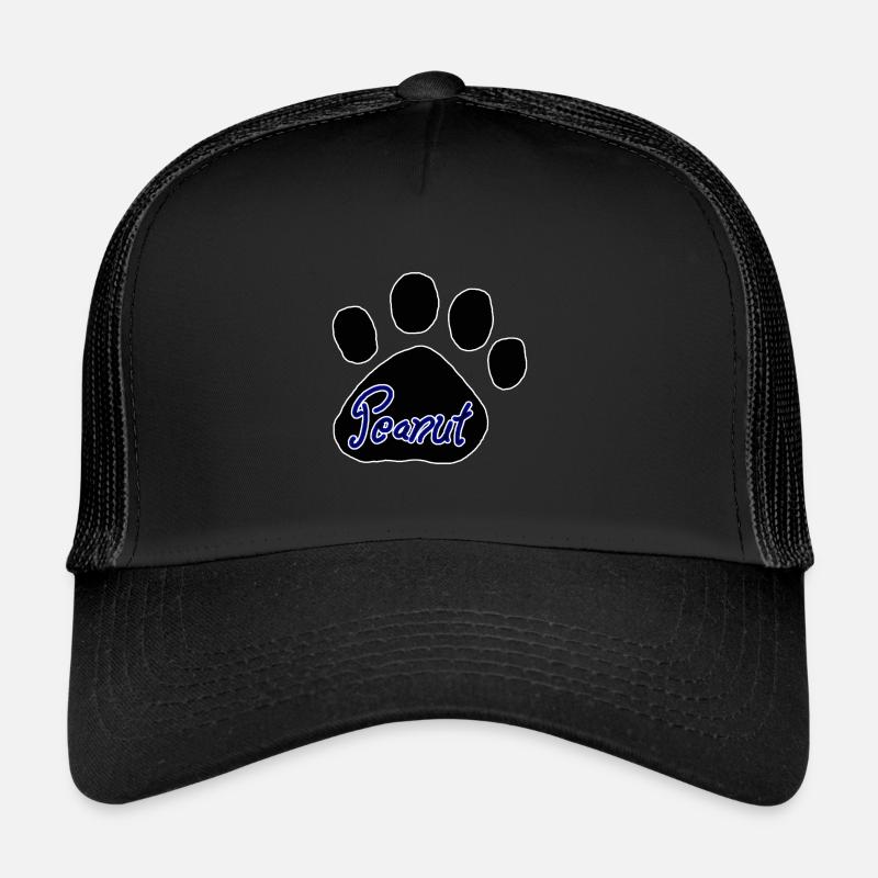 Peanut Logo - Trucker Cap - Schwarz/Schwarz