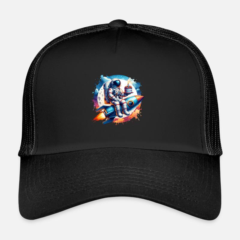 Astronaut Rakete Geburtstag Trucker Cap