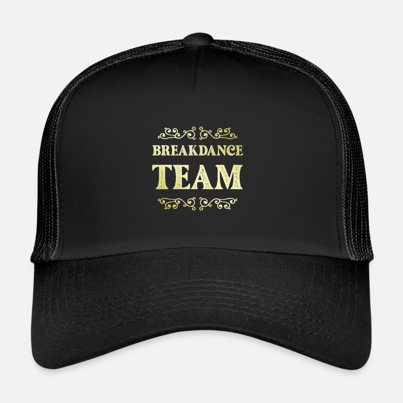 Équipe de breakdance - Casquette trucker  - noir/noir