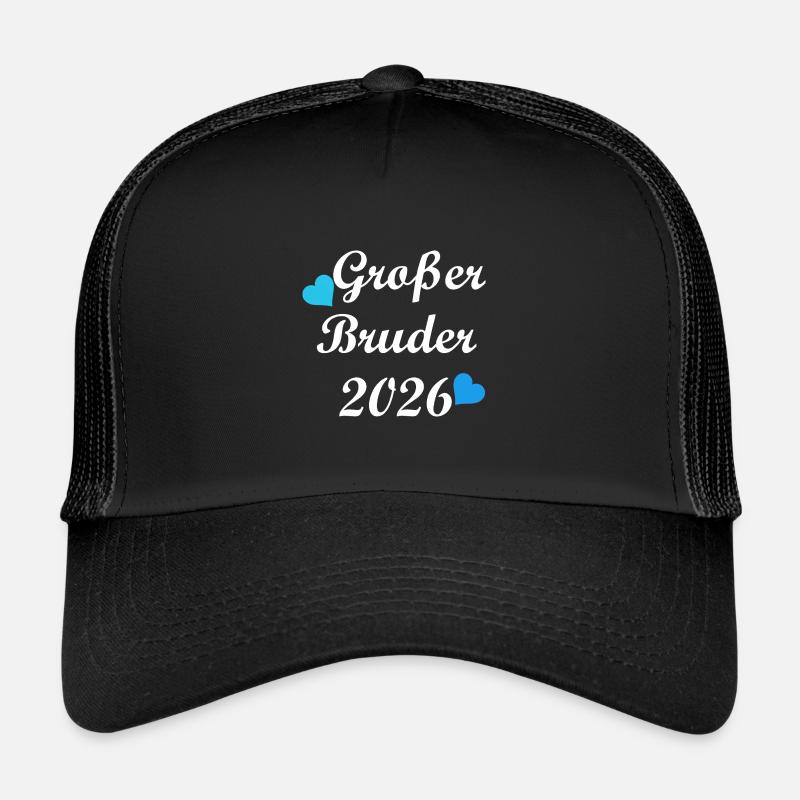 Werdender Großer Bruder 2026 Herz Design Trucker Cap
