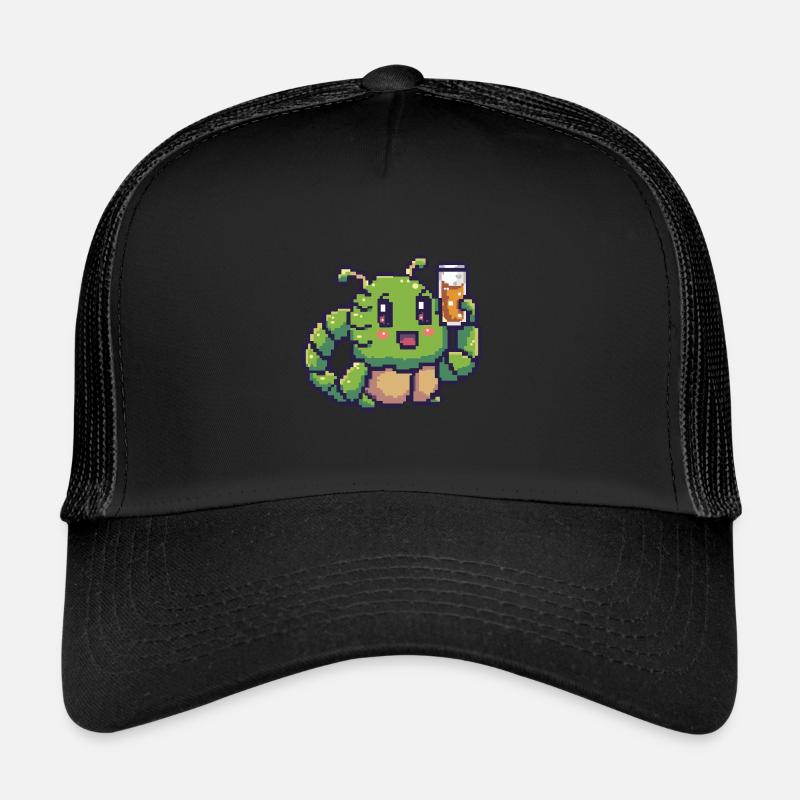 Wurm Pixel Bier Trucker Cap