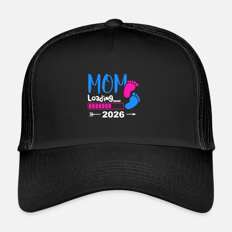 Maman Loading 2026 Bientôt maman fière Casquette trucker 
