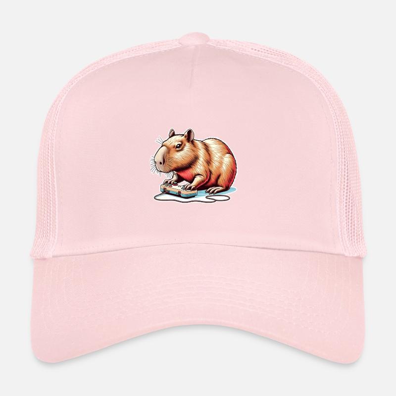 Capybara Gaming Nerd Trucker Cap