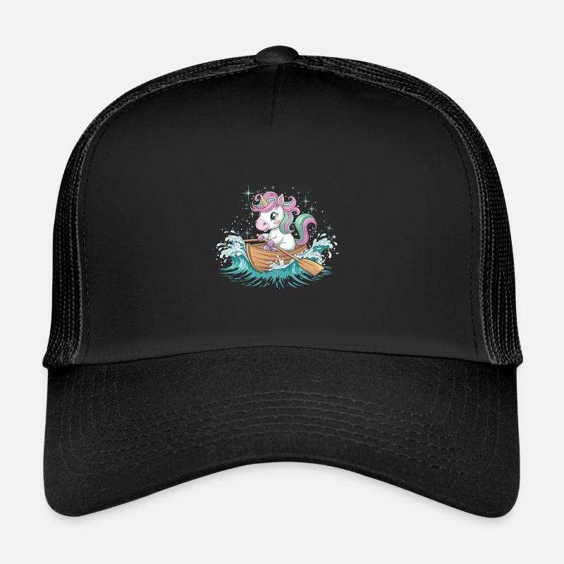 Ein Einhorn-Paddelboot Trucker Cap