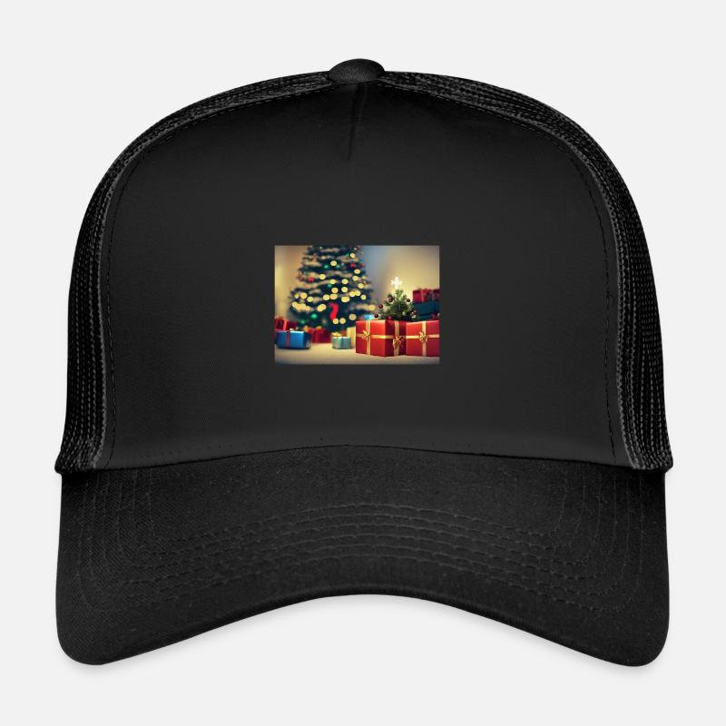 Cadeaux de Noël - Casquette trucker  - noir/noir