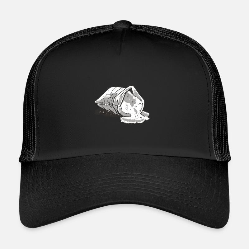 Umgefallener Sack Reis in China - Trucker Cap - Schwarz/Schwarz