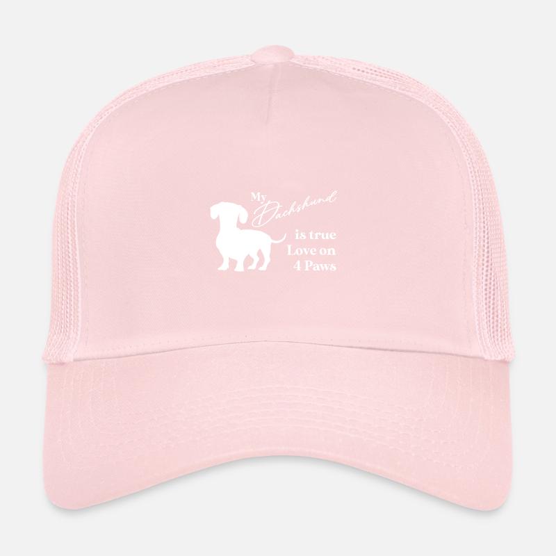 Teckel véritable amour sur quatre pattes Casquette trucker 