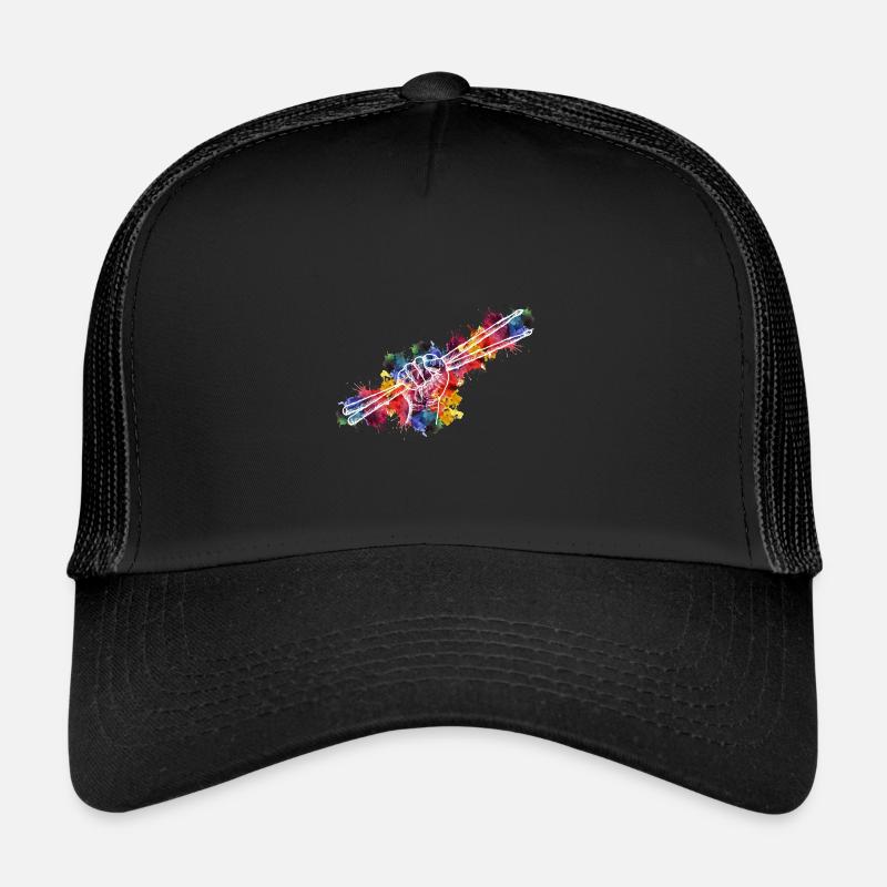 Erhöhen Sie Ihren Rhythmus mit vom Drum Corps - Trucker Cap - Schwarz/Schwarz