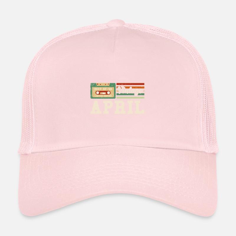 65e anniversaire Millésime avril 1958 Millésime Casquette trucker 