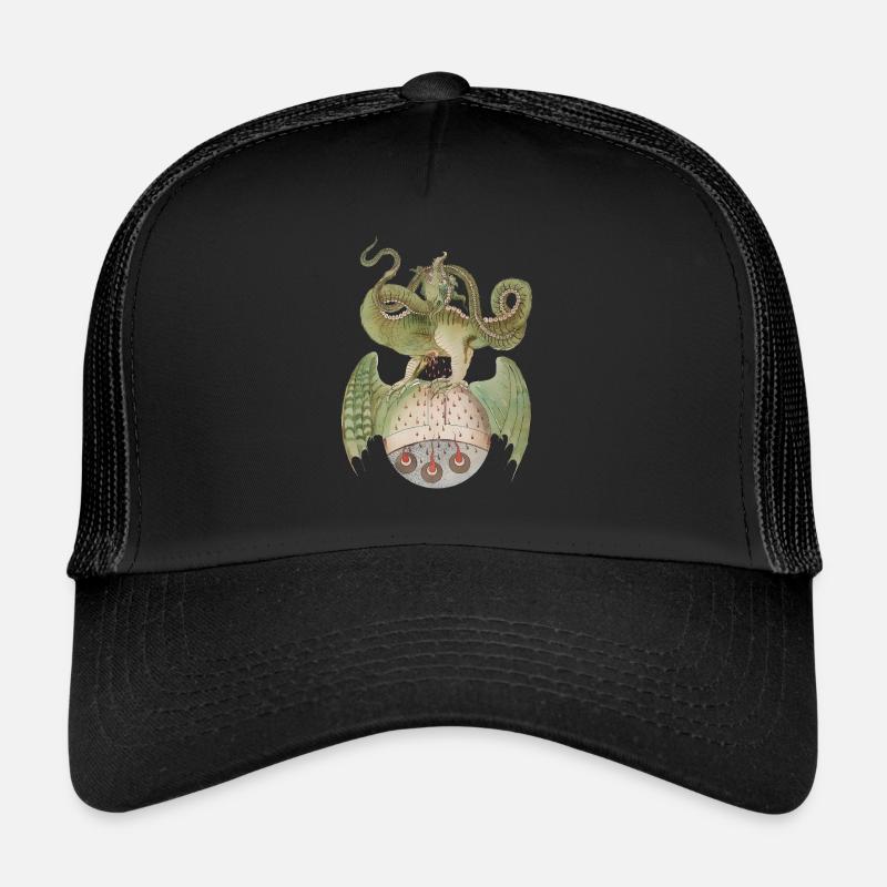 Middle Ages Dragon - Trucker Cap - black/black